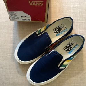 Vans Retro Stripes Slip On 7.5.